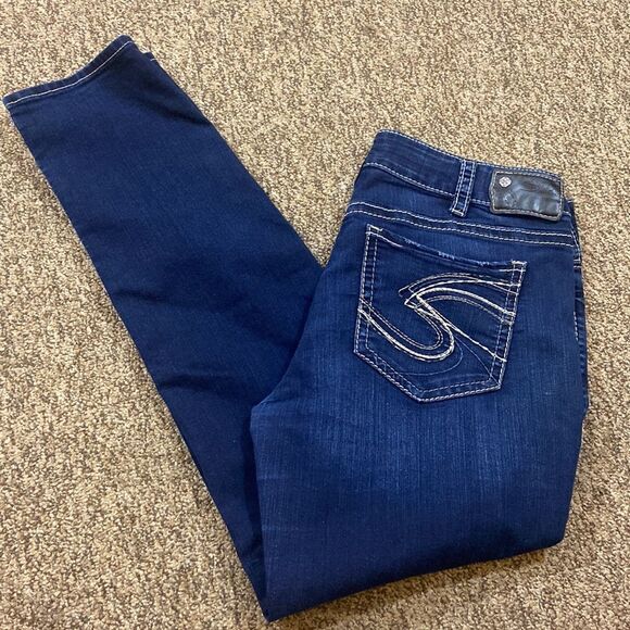 Silver Jeans Co Suki Super Mid Skinny Stretch Woman Jeans Size W34:L31 - Picture 1 of 16